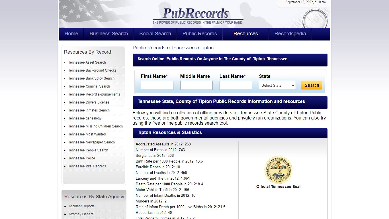 Tipton County, Tennessee Public Records - Pubrecords.com